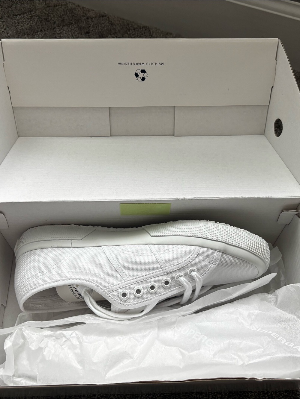 Superga White Women's Classic Canvas Slip-On Sneaker - Picture 7 of 7